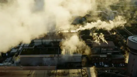 Drone Shot Orbiting Steel Manufacturing Plant In Port Talbot 06