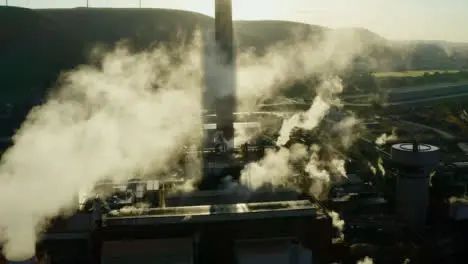 Drone Shot Approaching Steel Manufacturing Plant In Port Talbot 02