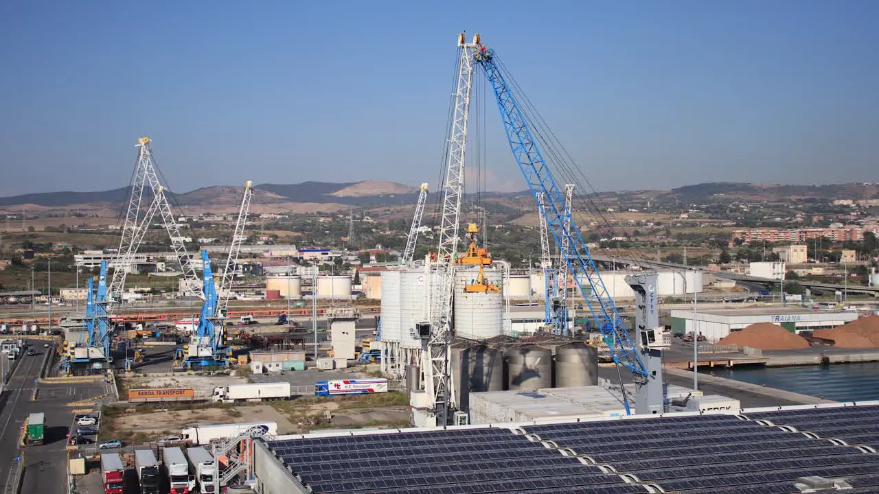 Italian shipyard in Civitavecchia Italy