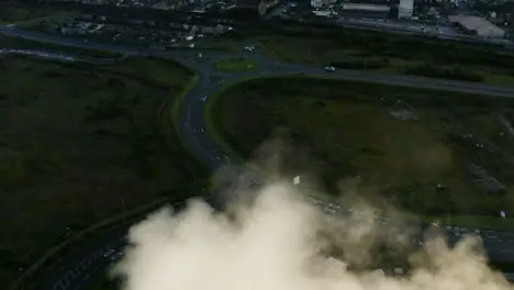 Drone Shot Passing Over Steel Manufacturing Plant In Port Talbot 01