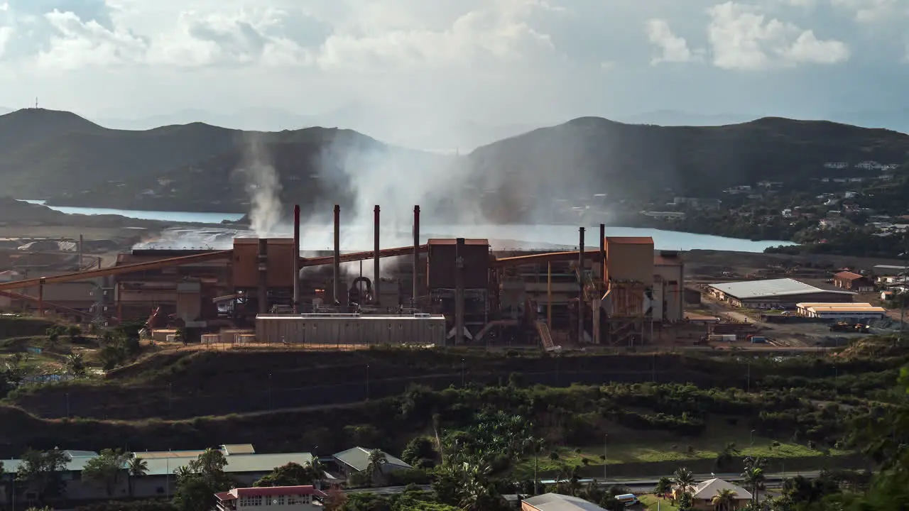 Pollution from SLN Factory contaminates air of Noumea New Caledonia