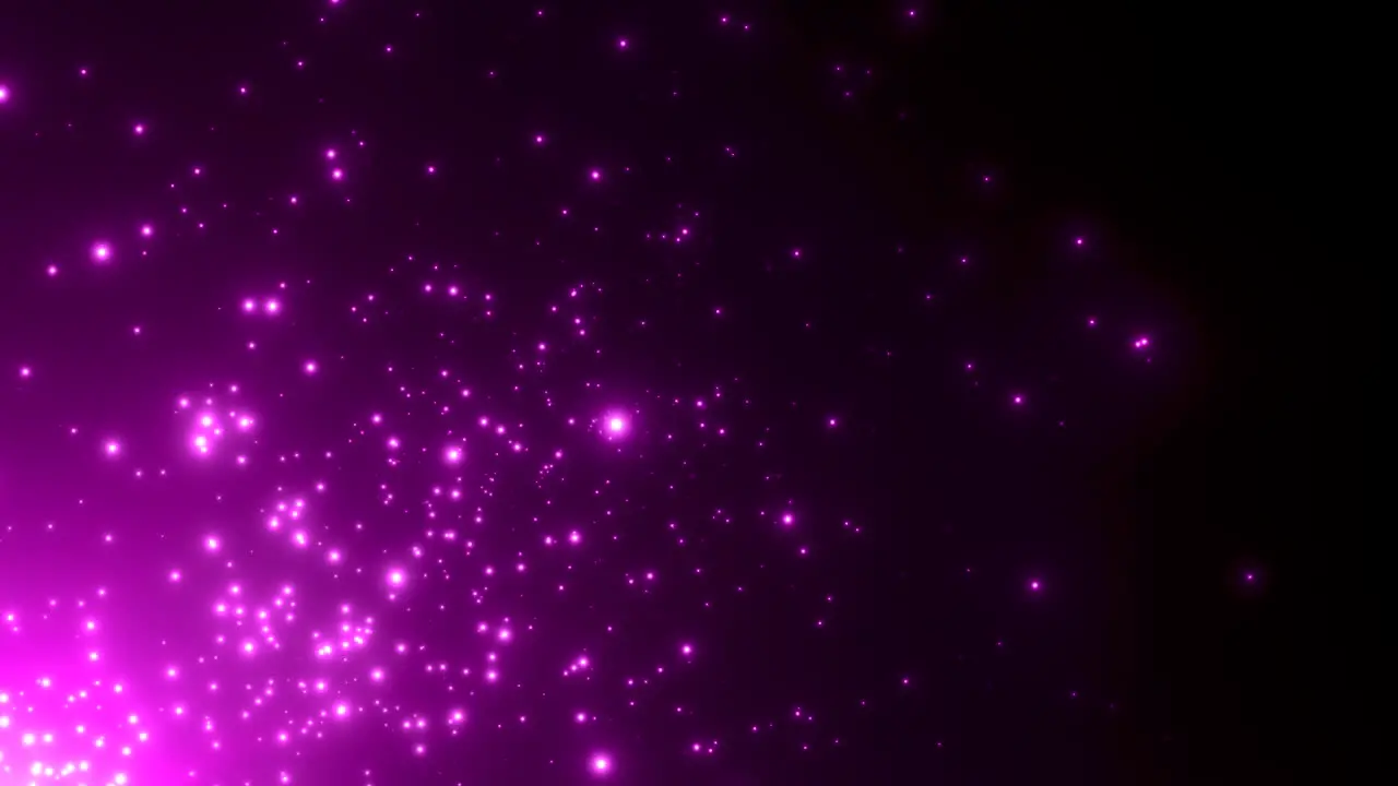 Motion purple particles and stars in galaxy 2