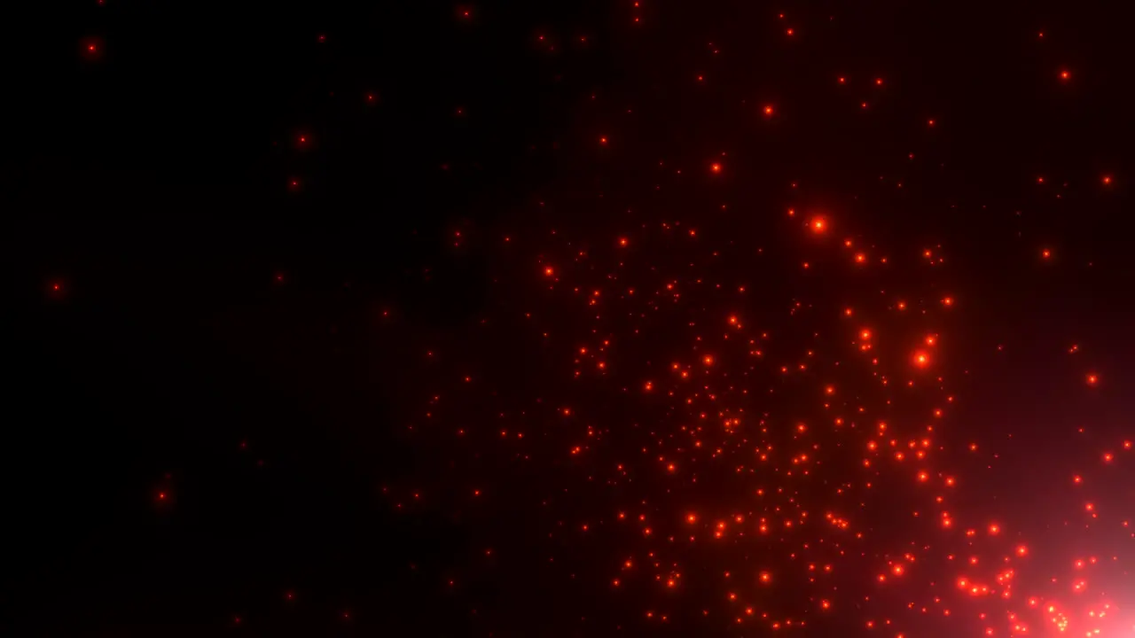 Motion red particles and stars in galaxy abstract background 1