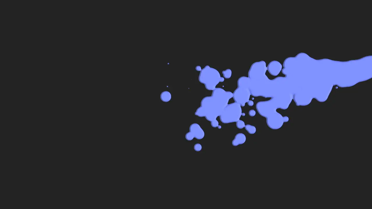 Animation motion abstract blue liquid spots 2