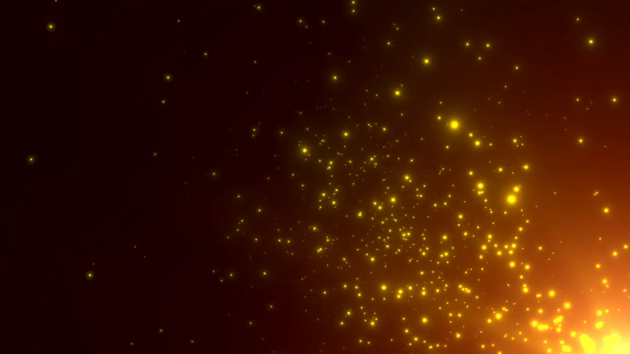 Motion gold particles and stars in galaxy 2