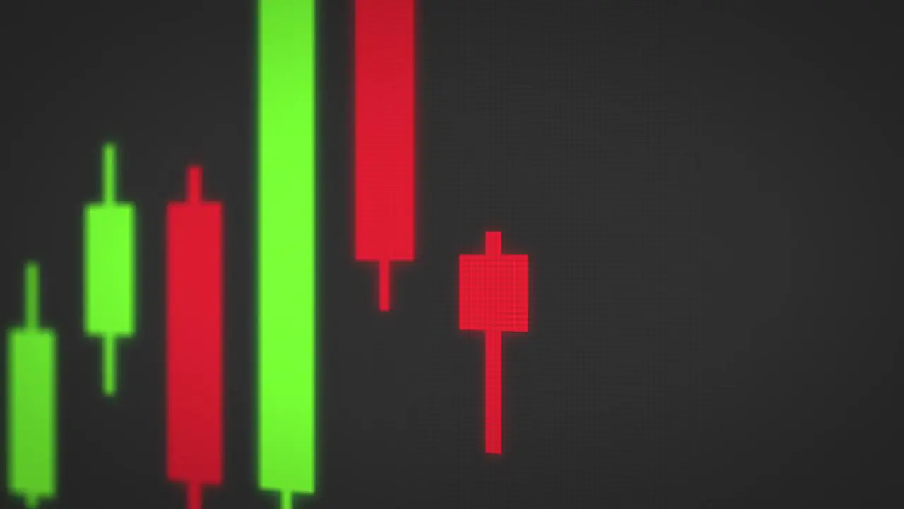 Tracking Trading Candlesticks on Black Screen