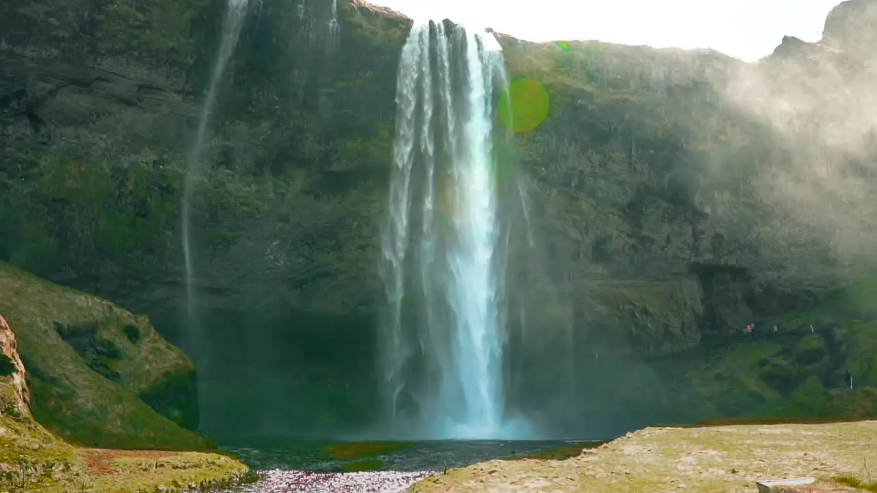 Slow Motion Icelandic Waterfall