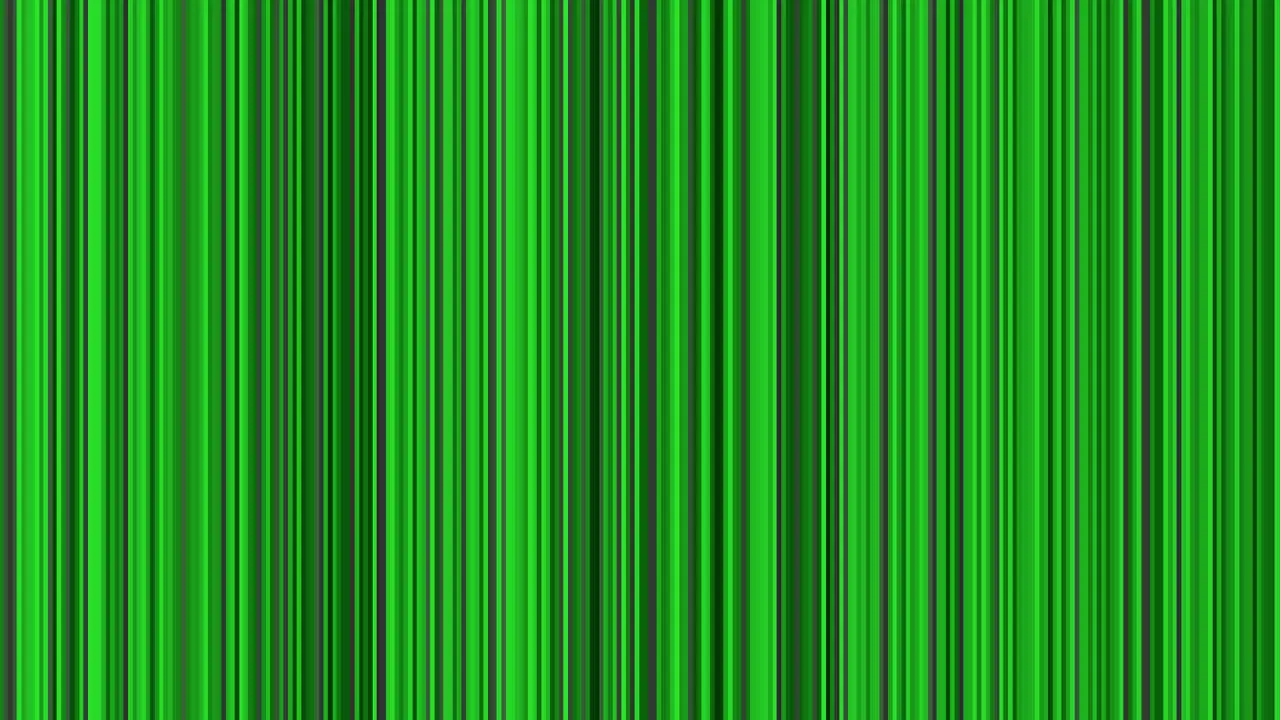 Looping animation of black gray and green vertical lines oscillating