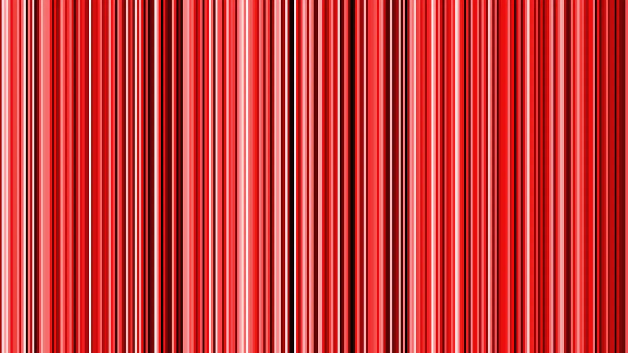 Looping animation of black red and white vertical lines oscillating