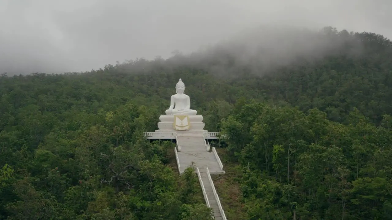 Pai White Buddha Thailand