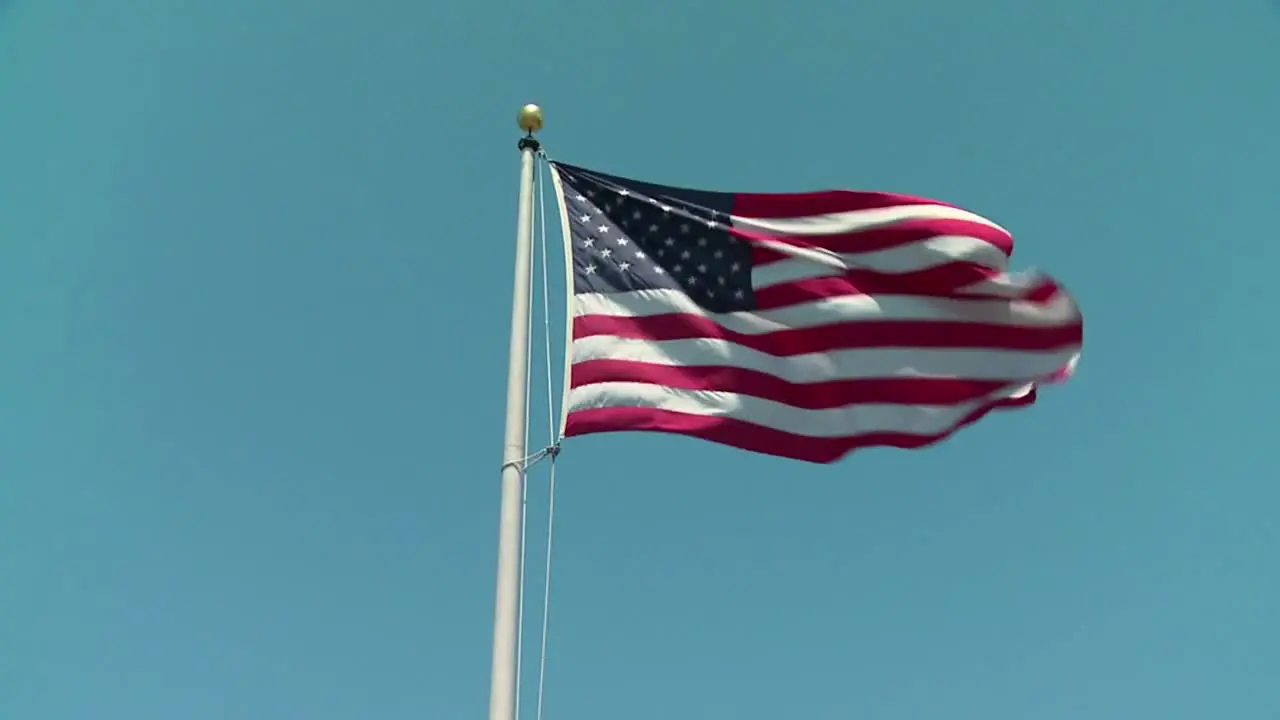 American Flag in the Wind