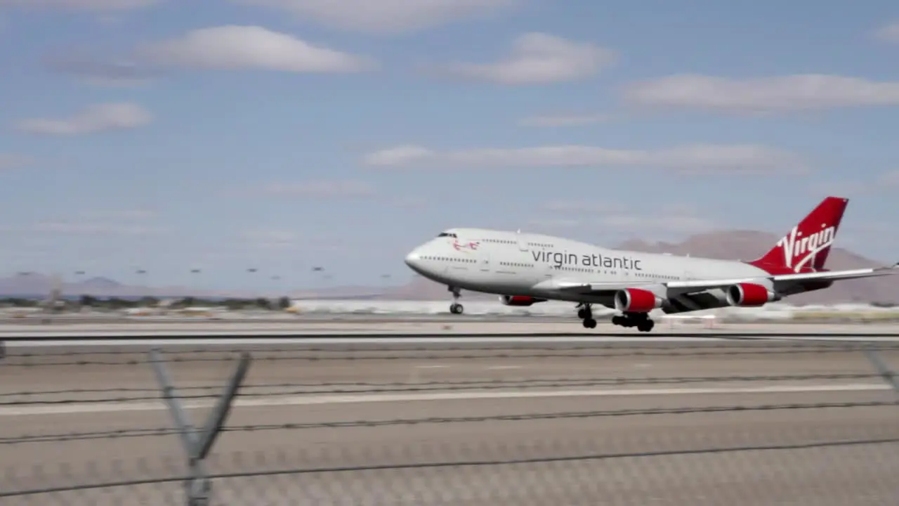 Boeing 747 Airplane Landing in Las Vegas