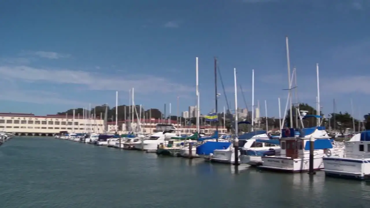 Sailboats In A Marina 