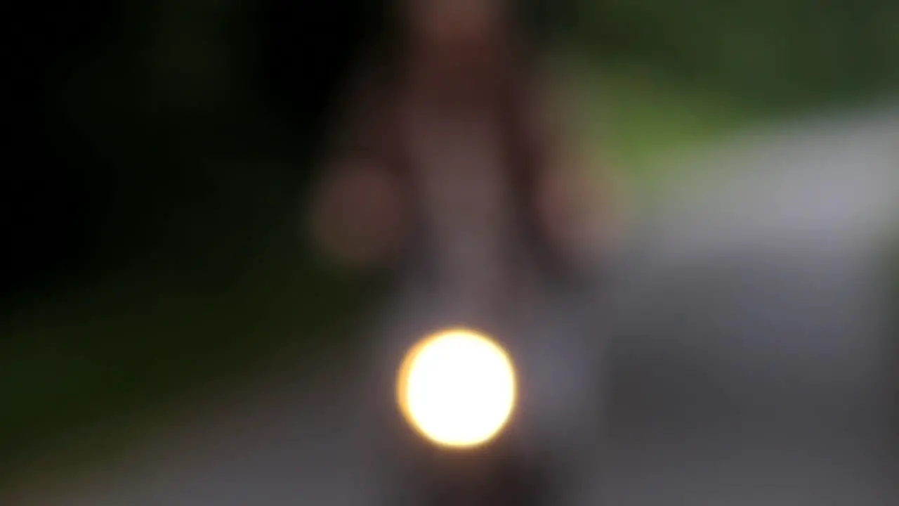 Bicycle Shines Into Camera