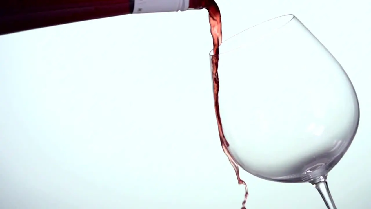 Wine Pouring in Slow Motion