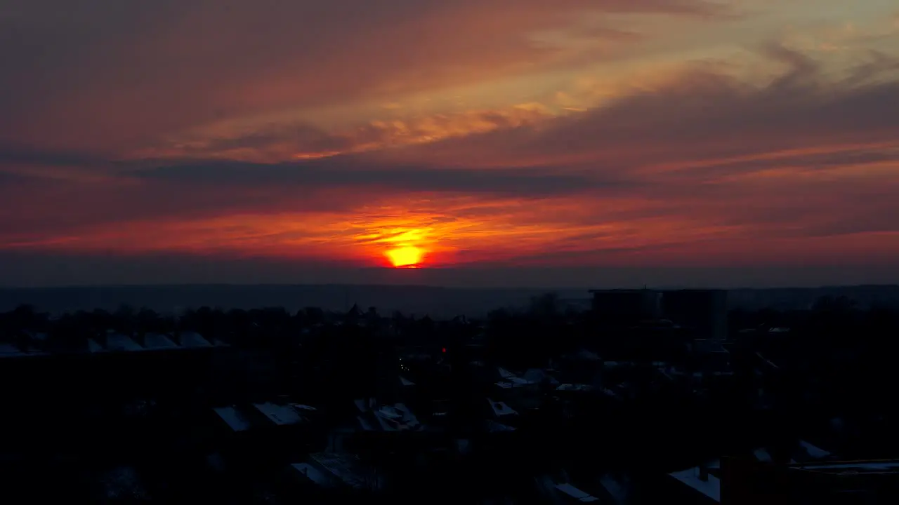 Sunset in Kaunas Timelapse