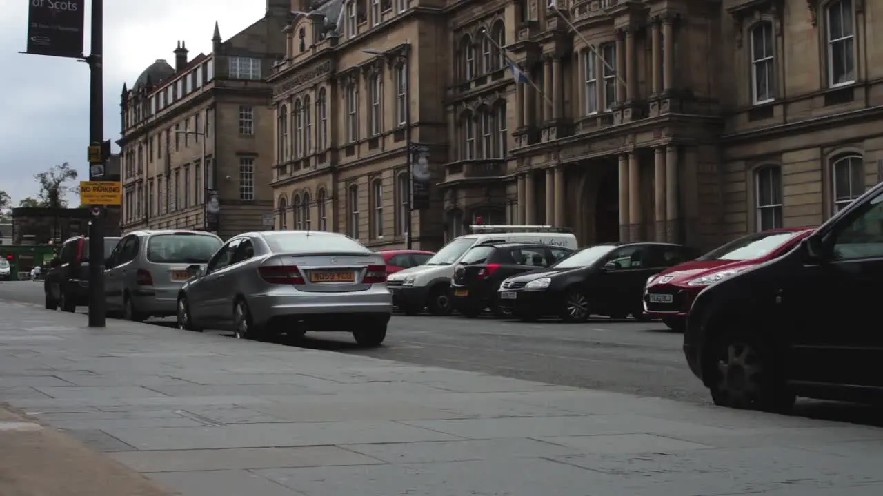 Low angle Timelaspe People on a Street