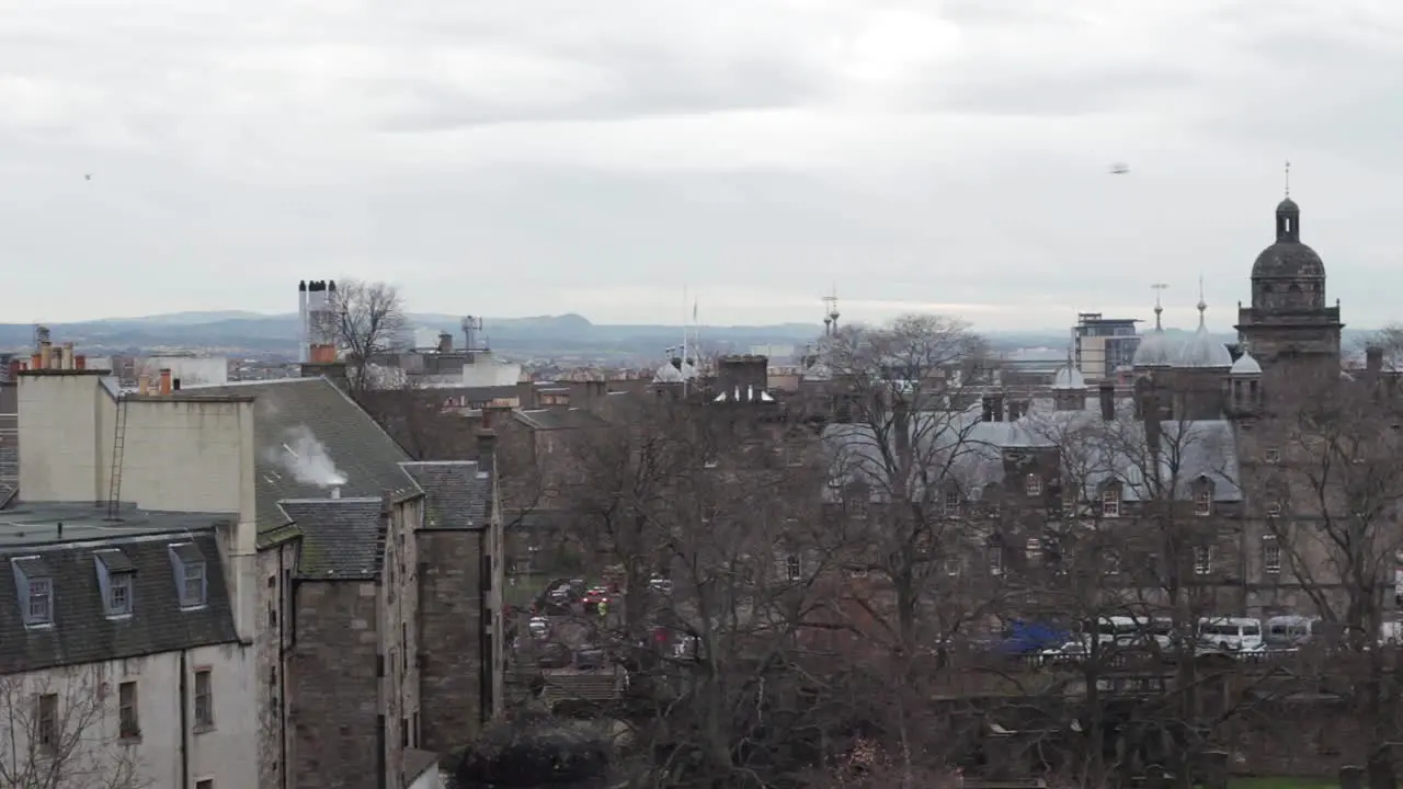 Rooftops and Hills in Edinburgh 