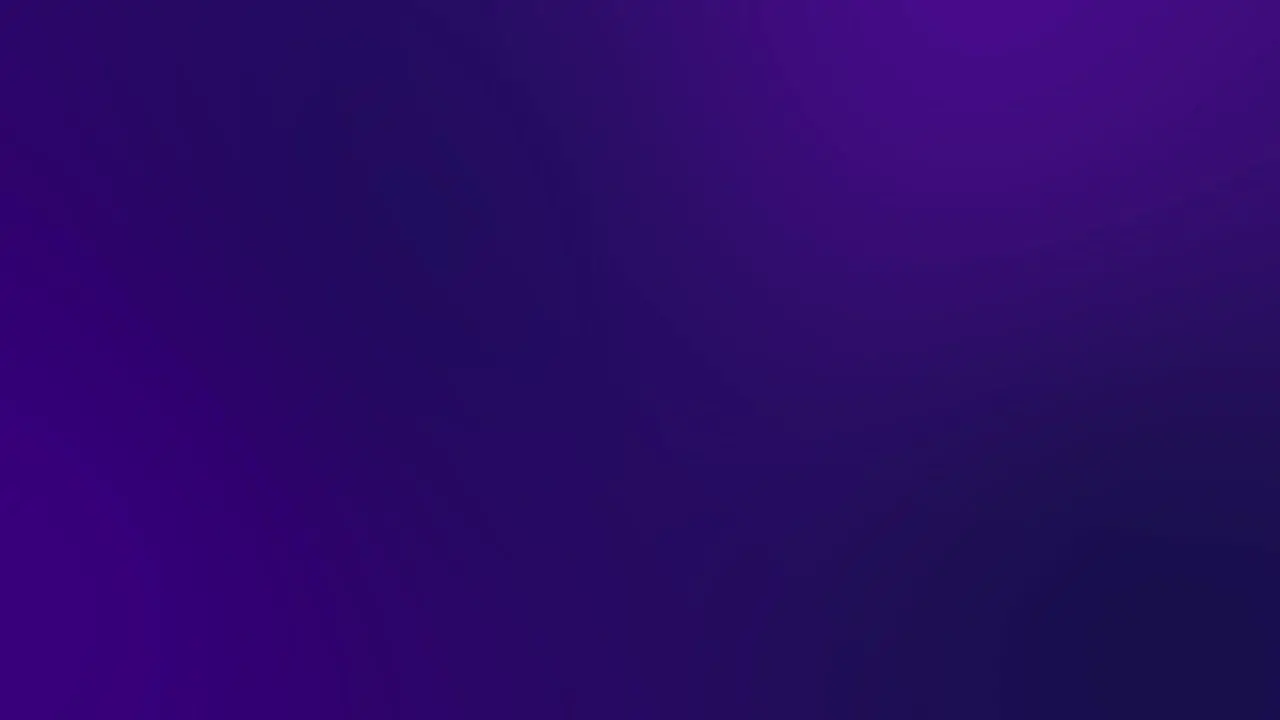 Animation of four color gradient with purple and blue shades blends slowly swirling around the screen for a cinematic background effect