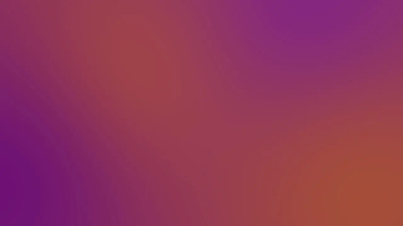 Purple and orange gradient color animation which blends slowly swirling around and switching positions on screen for a cinematic background effect