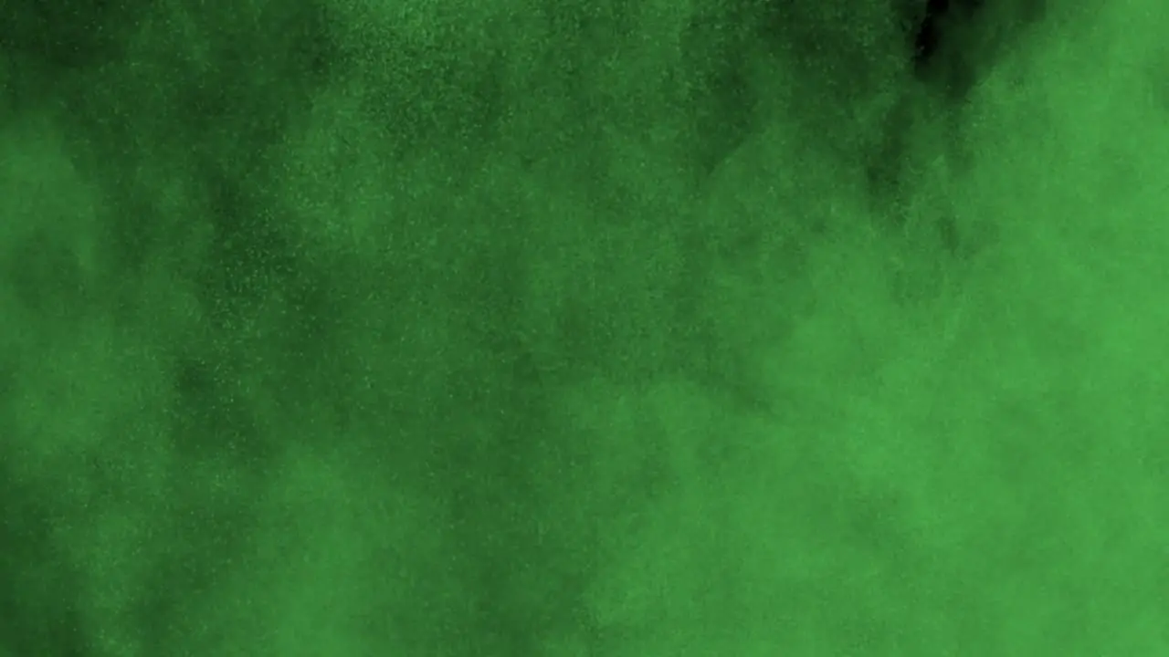 Green Smoke with Black Background