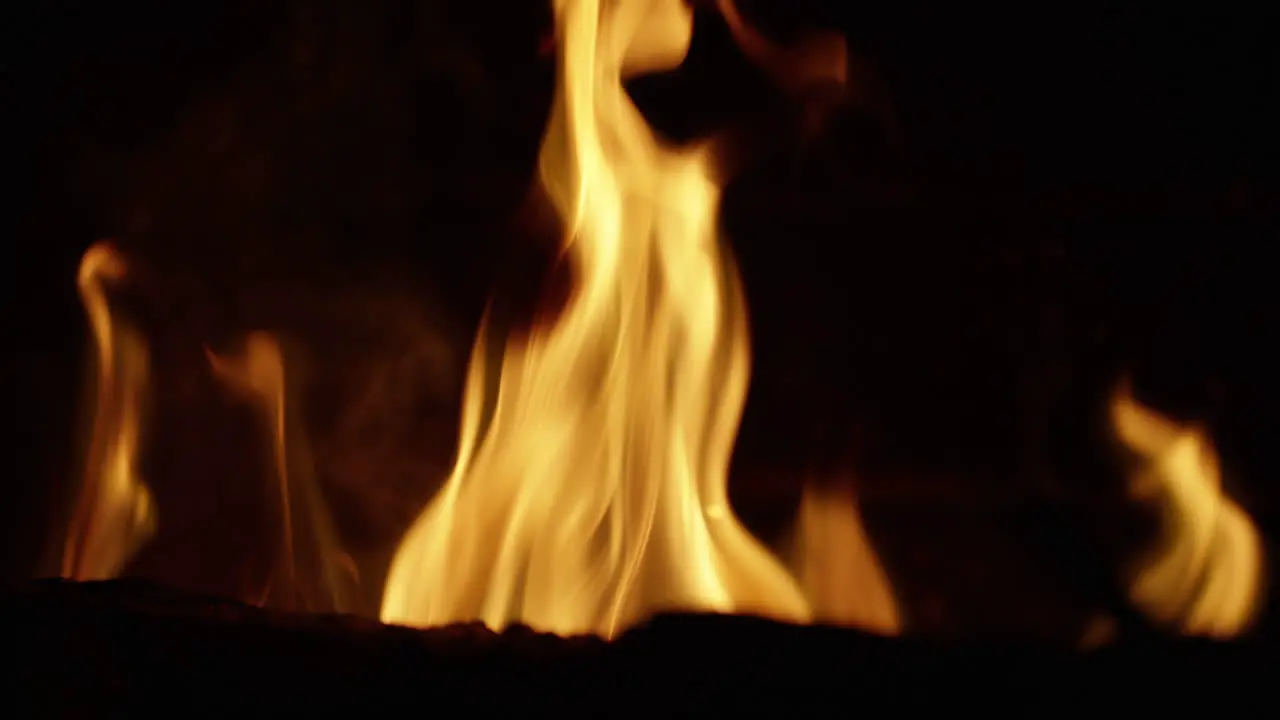 Slow Motion Close Up of Fire