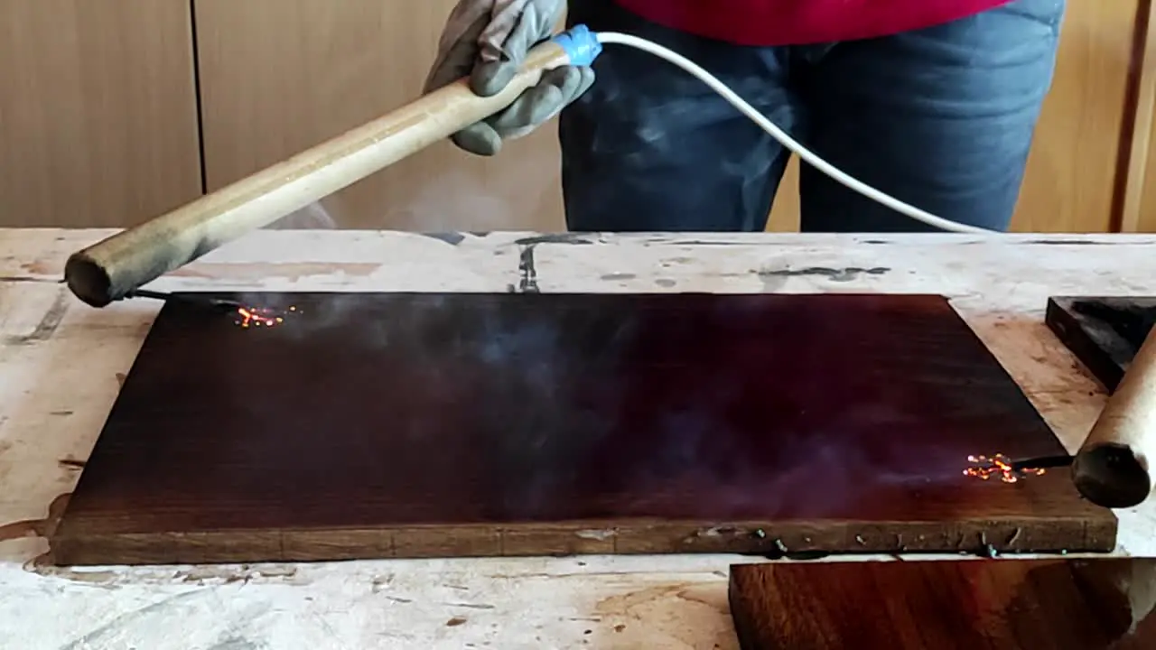 High voltage wood burning