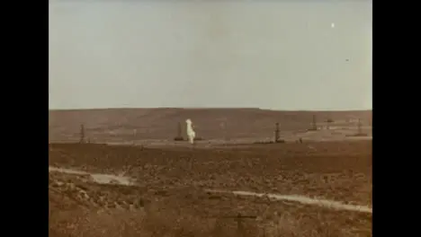 1966 3 Year Old Gas Well Fire Burning In a Uzbekistan Gas Field 