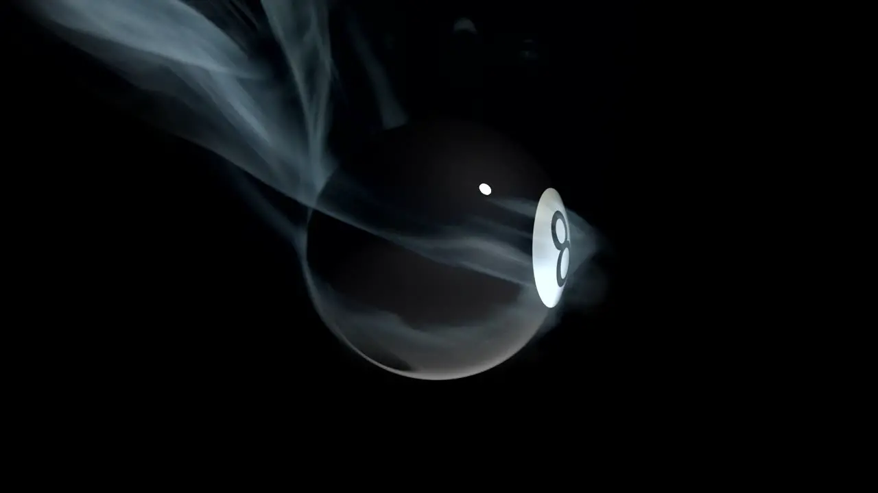 Burning 8 Ball Animated Loop