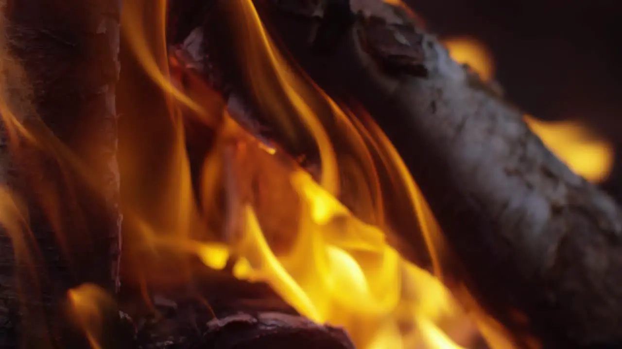 Burning Logs Slow Motion 4K 17