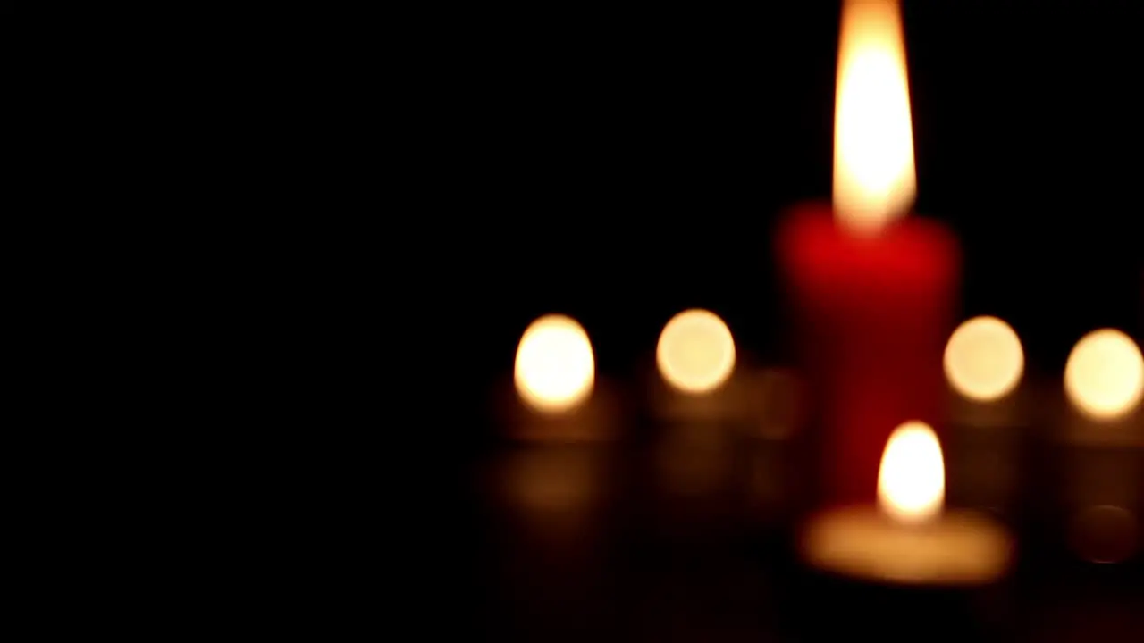 Burning Candles Fire Bokeh