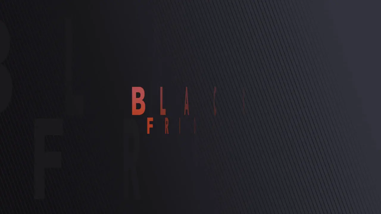 Black Friday on black modern gradient 3