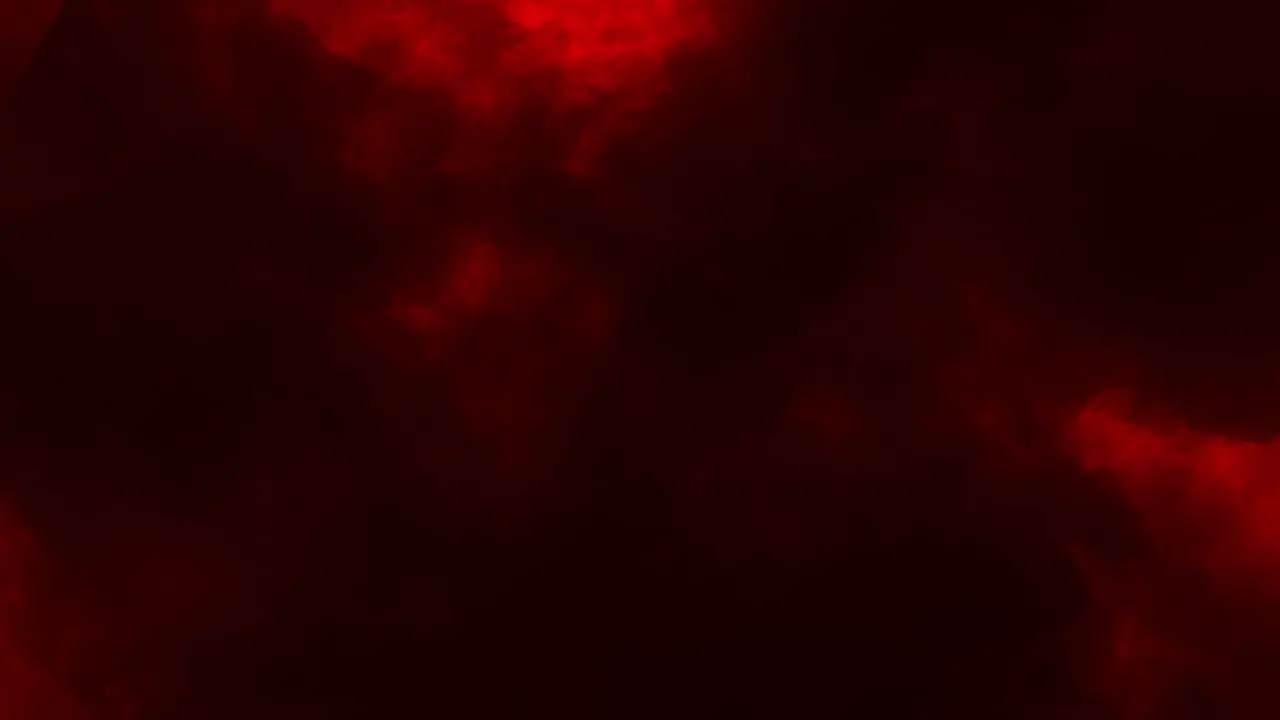 Slow Motion Evil Red Lightning Strikes Below Thick Swirling Dark Storm Clouds 4K