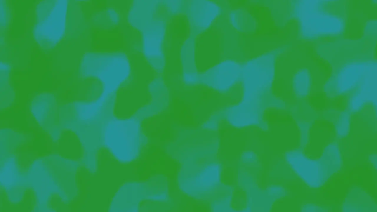 Looping animations of a green teal liquid camouflage like pattern