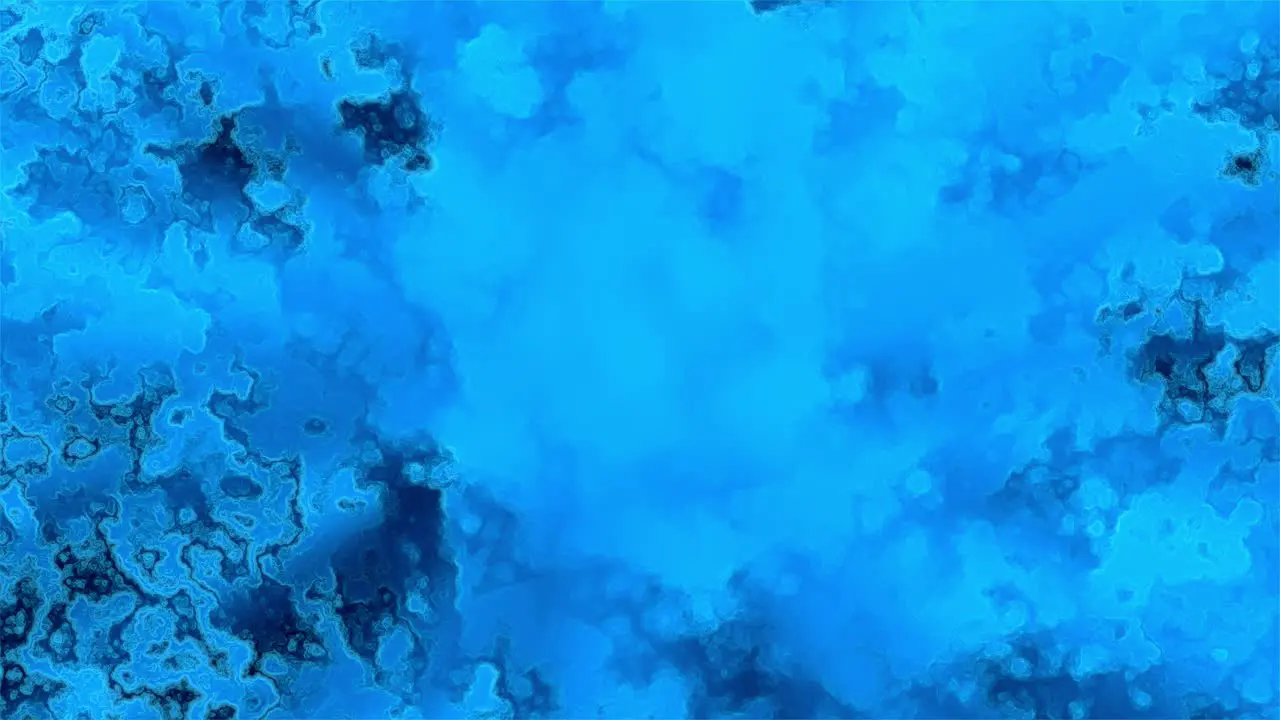 Animation of a blue ice structure builds up and fills the screen and then fades