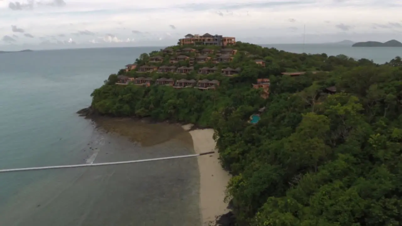 Tropical Island Resort Aerial