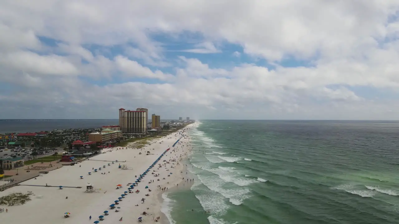 Spring Break Concept Popular Florida Vacation Spot on Pensacola Beach