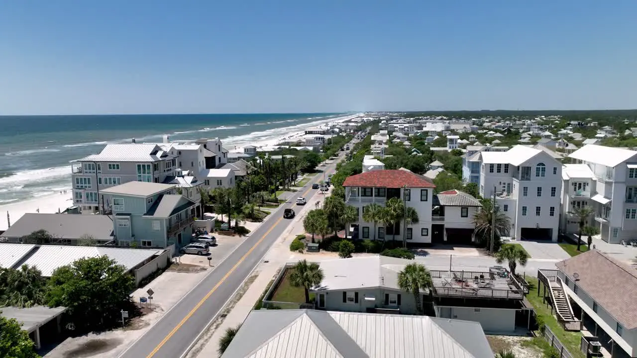 Aerial Tilt Up Seaside Florida