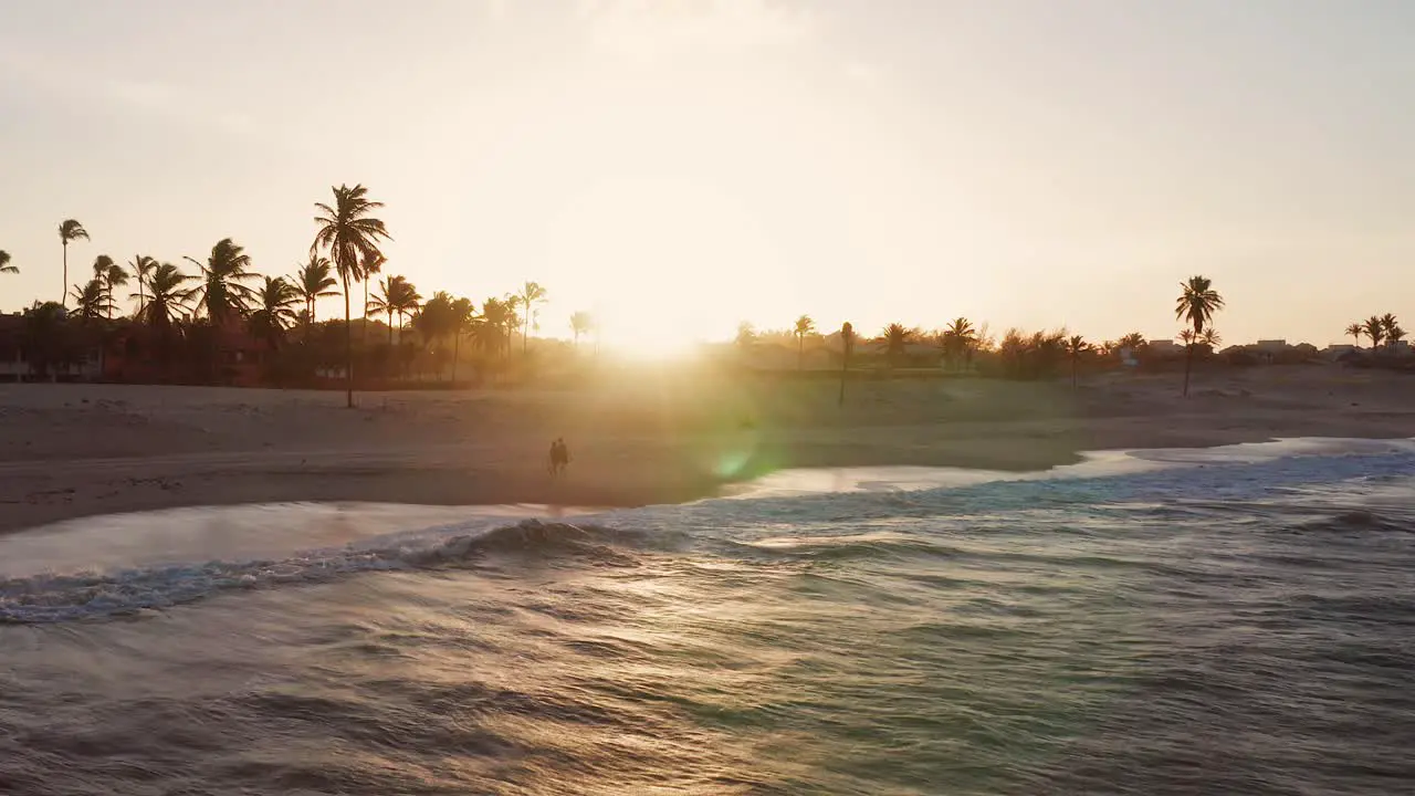 Aerial The famous town for kitesurfing Cumbuco Brazil