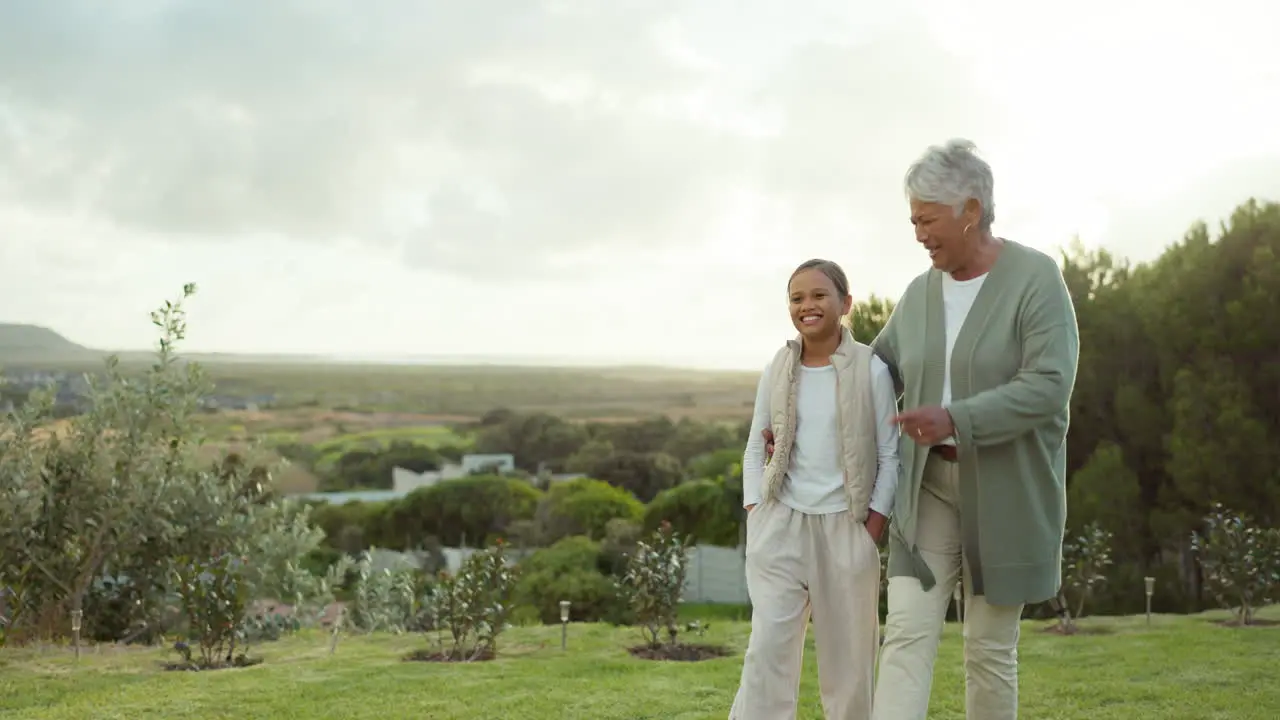 Walk nature and grandparents bonding