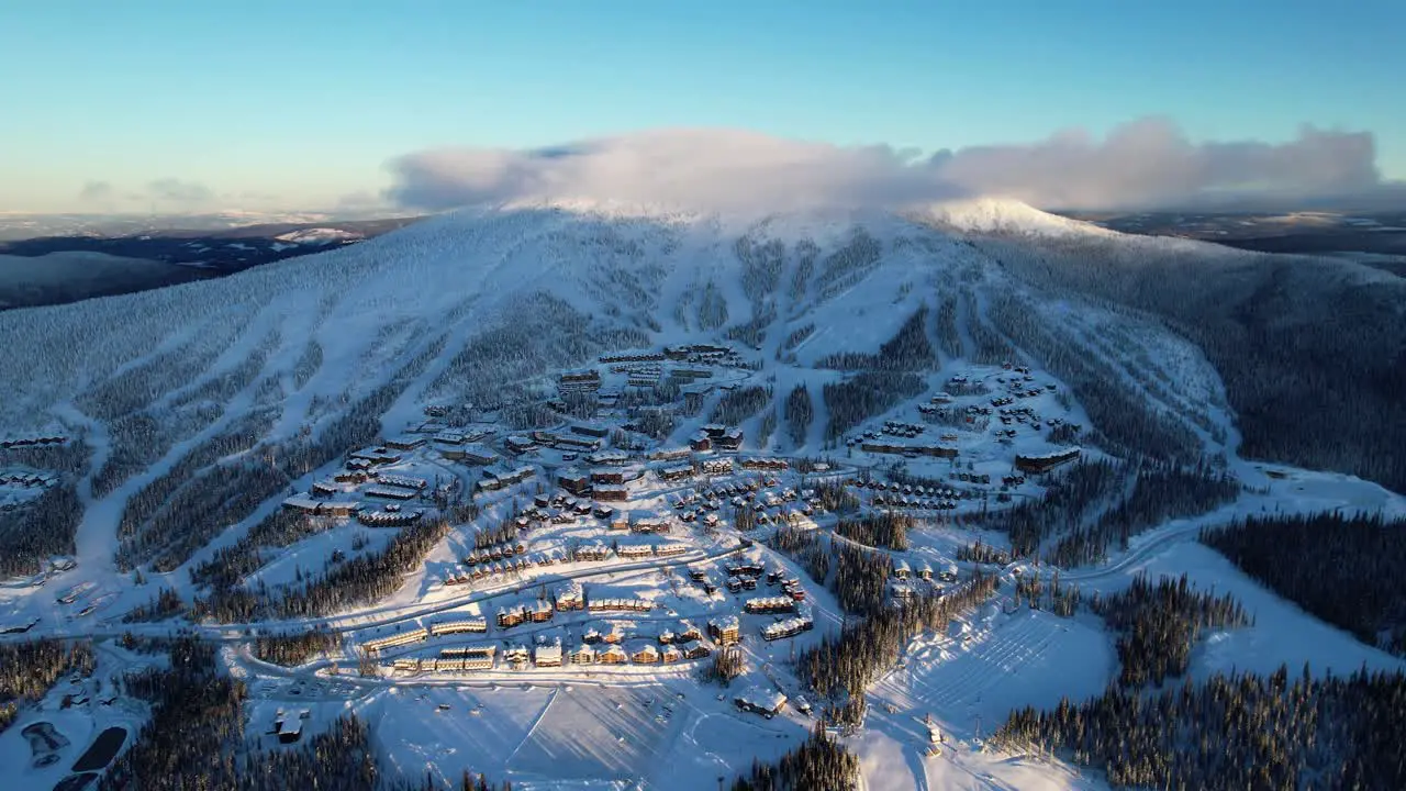 Sunrise Aerial Footage from Big White in Kelowna BC Canada