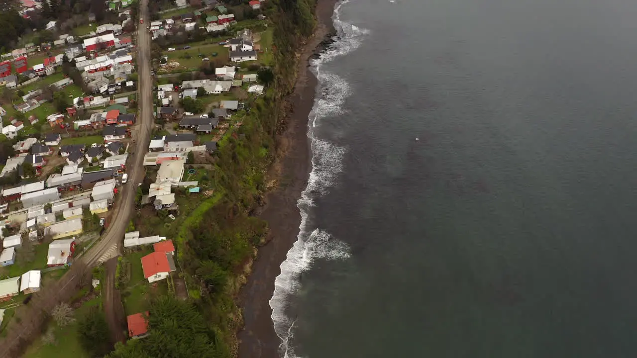 Border coast of south of Chile in the River district