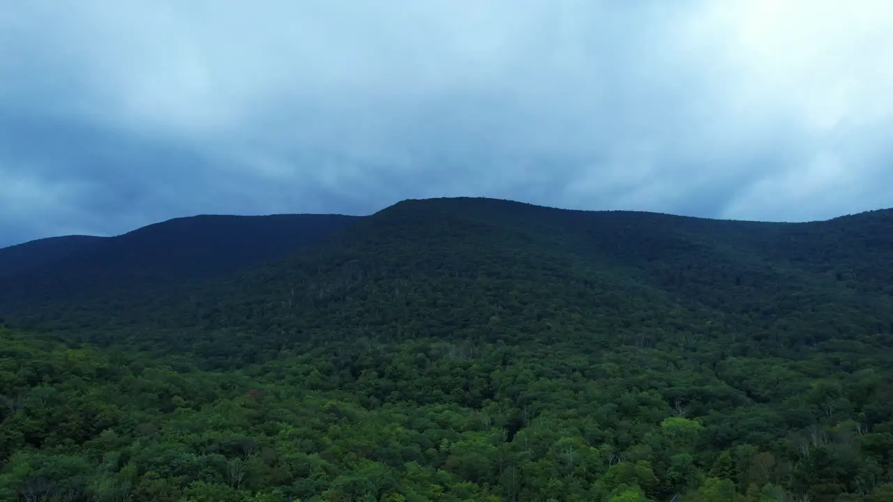 Beautiful breathtaking drone footage deep in the Appalachian mountains during springtime