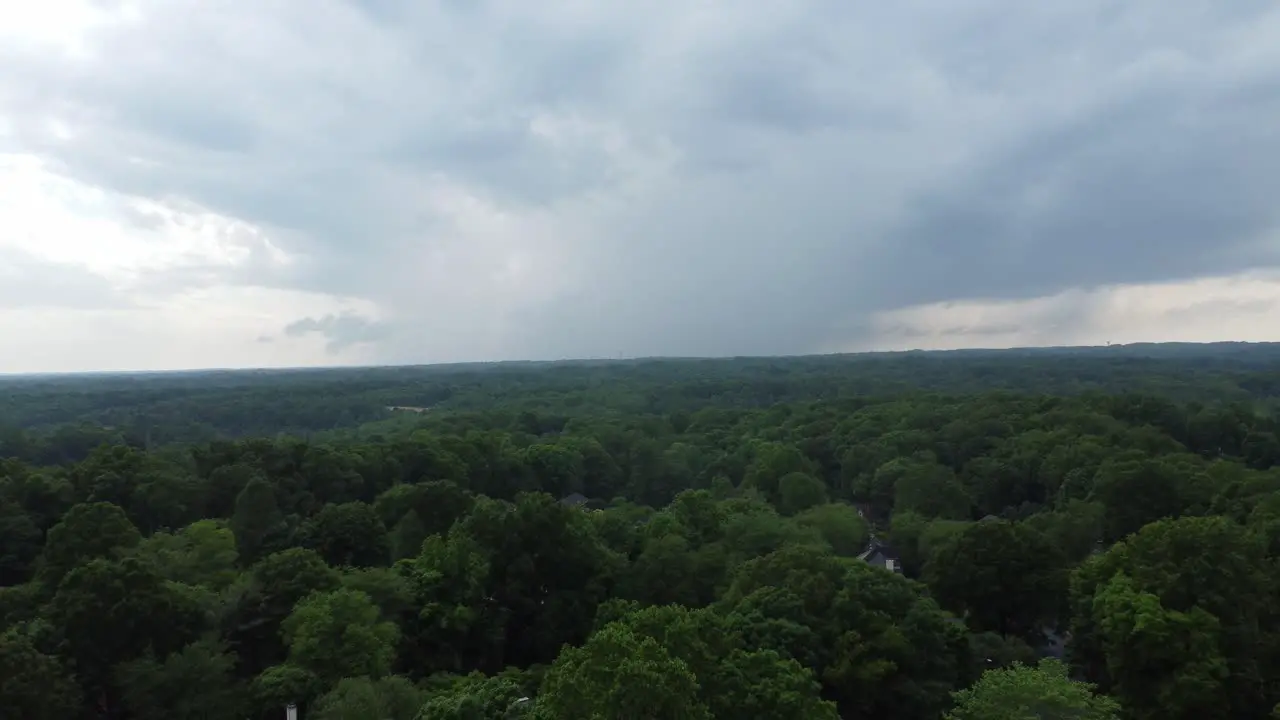 North Carolina Storm in the spring heavy rain thunder lightning