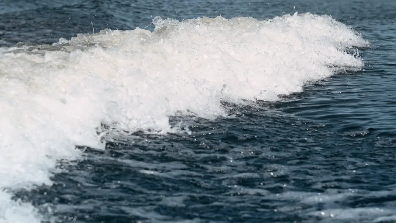 Water wave moving on river in slow motion Water background