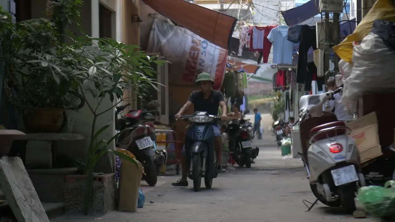 Looking Down an Alley in a Vietnamese City