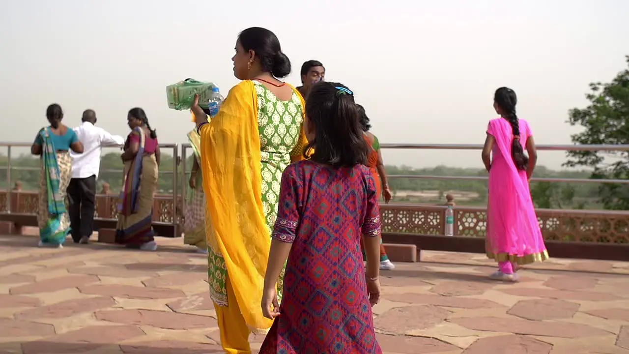 Young Indian Girl Walking