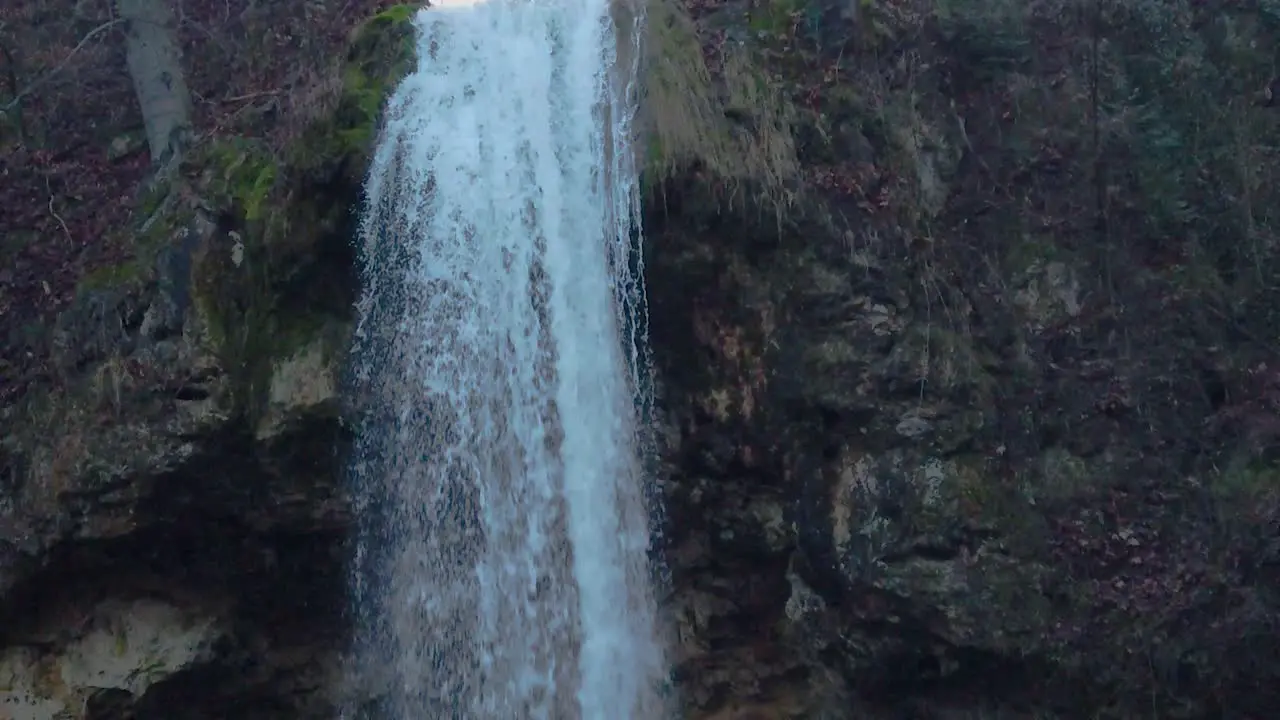 Slow motion of a waterfall in Hungary 4K