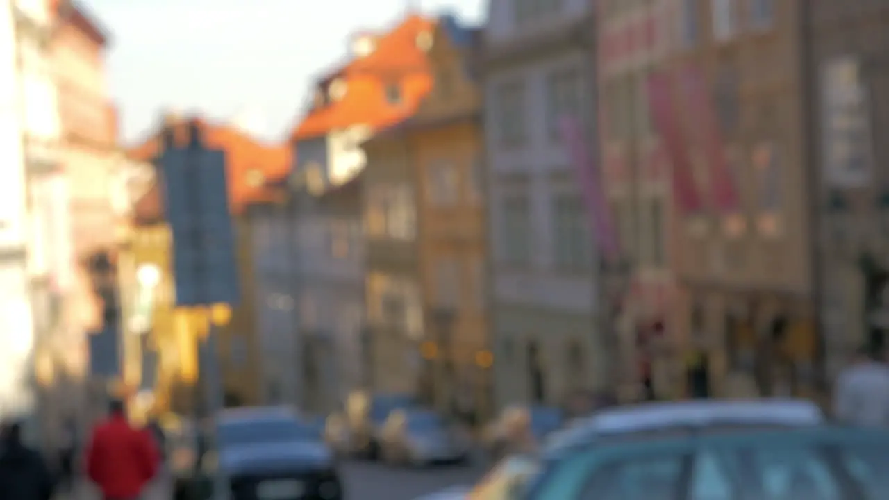 Defocus of street in Prague