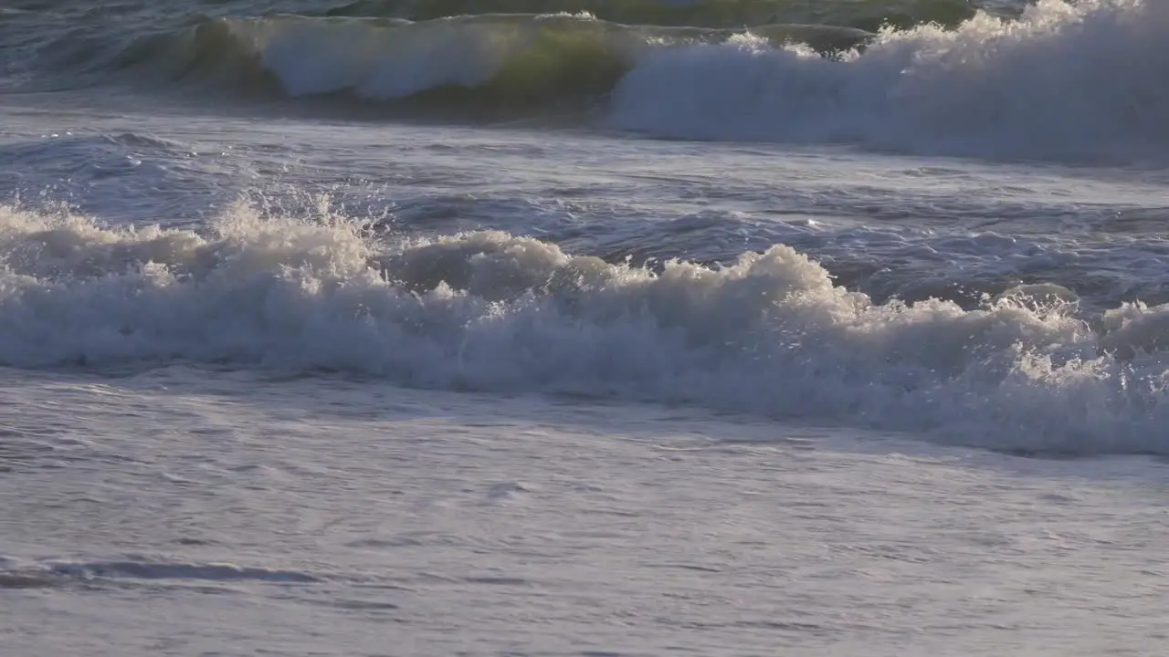 Slow Motion Waves on California Beach